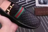 man gucci chaussures habillees classiques cuir business mode